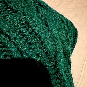 Crop sweater, dark green.  First two pics are more represent the color